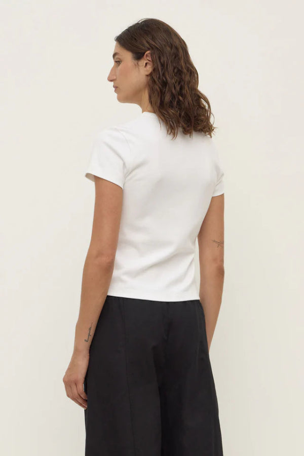 Lyla Cap Sleeve Tee Antique White