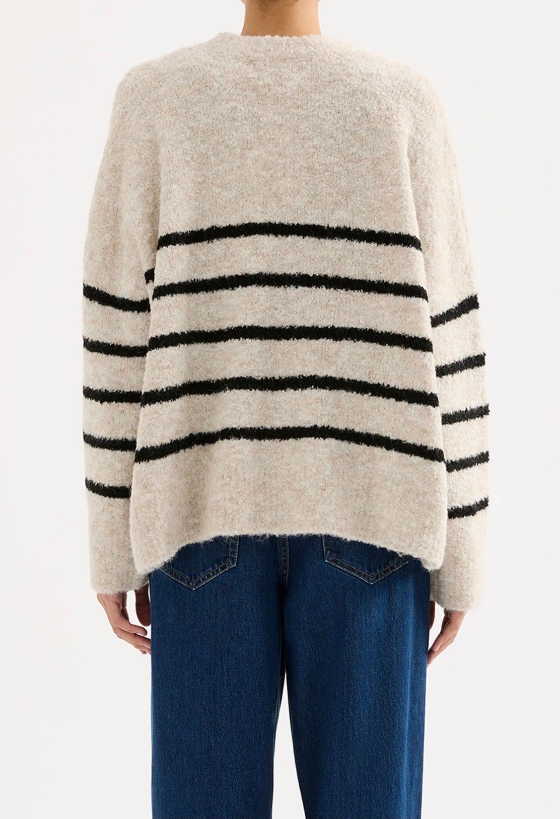 Elias Stripe Knit Oatmeal Stripe