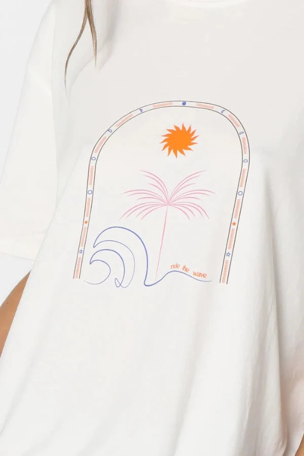 Ride The Wave Tee White