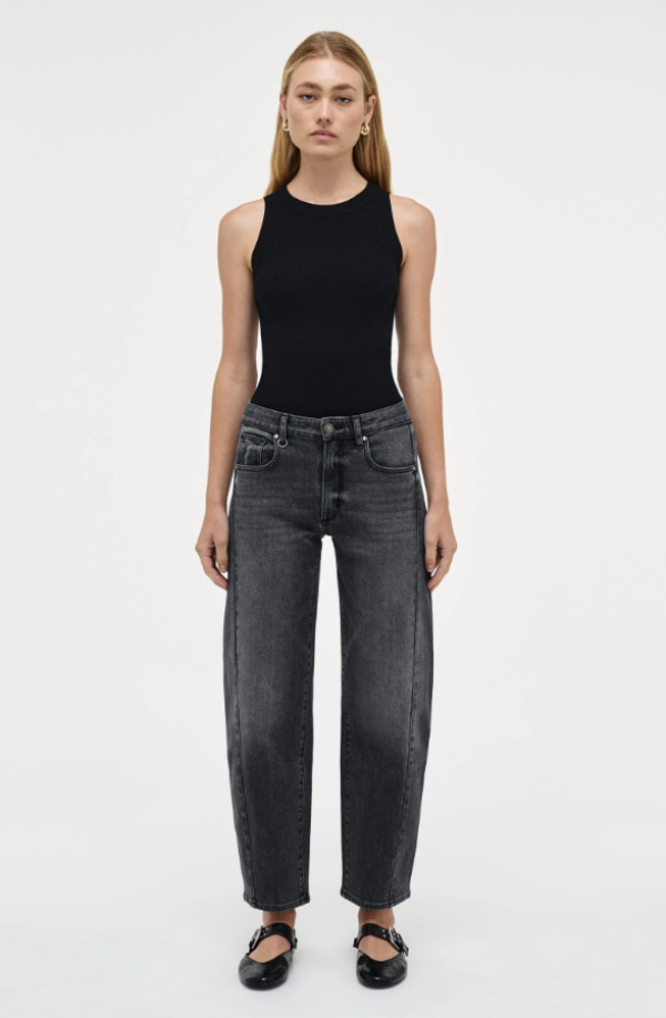 Amber Barrel Washed Black
