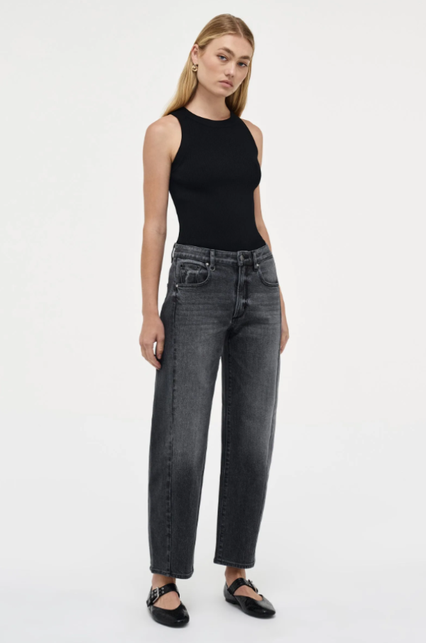 Amber Barrel Washed Black