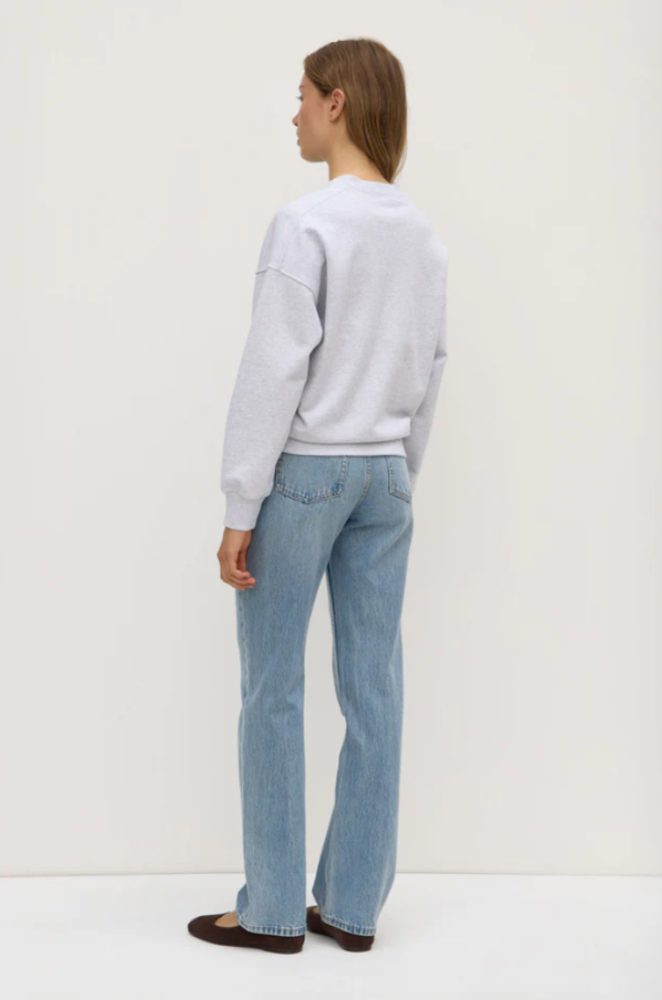 Anya Fleece Crew Heather Grey Marle