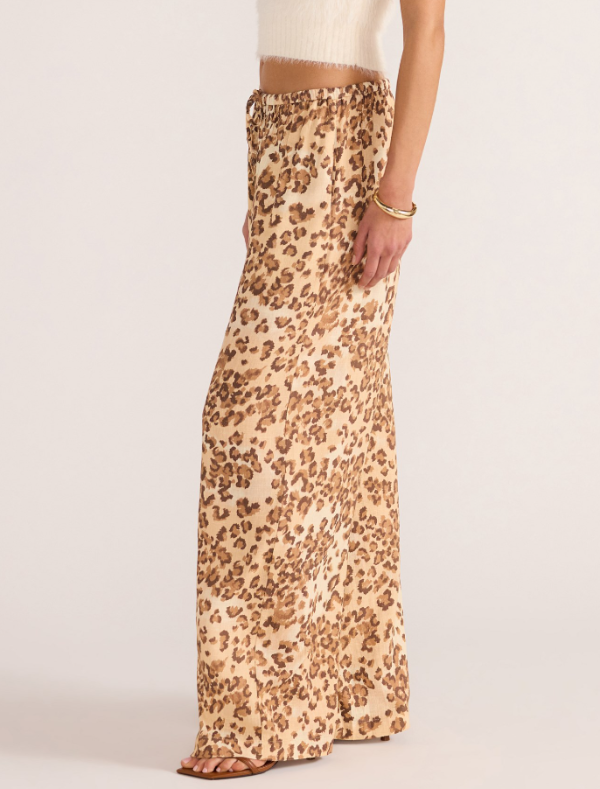 Arden Drawstring Pant Leopard