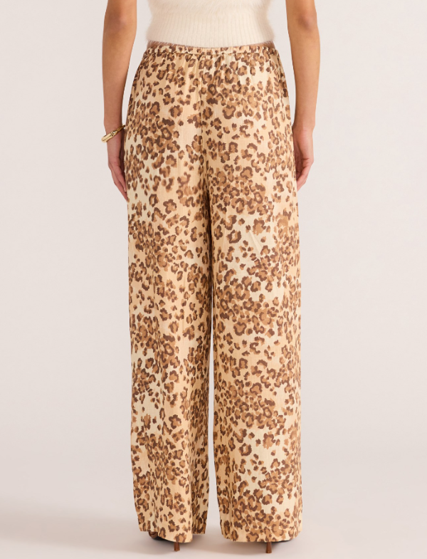 Arden Drawstring Pant Leopard