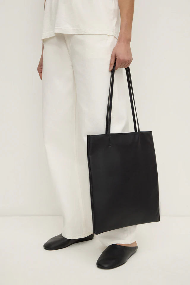 Callen Leather Shoulder Bag Black