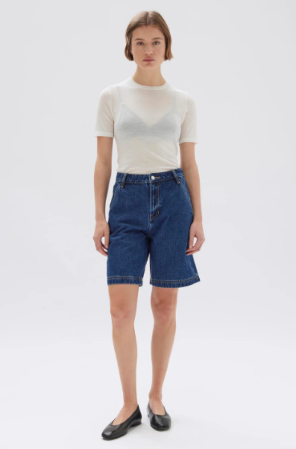 Assembly Label Longline Denim Short Heritage Blue