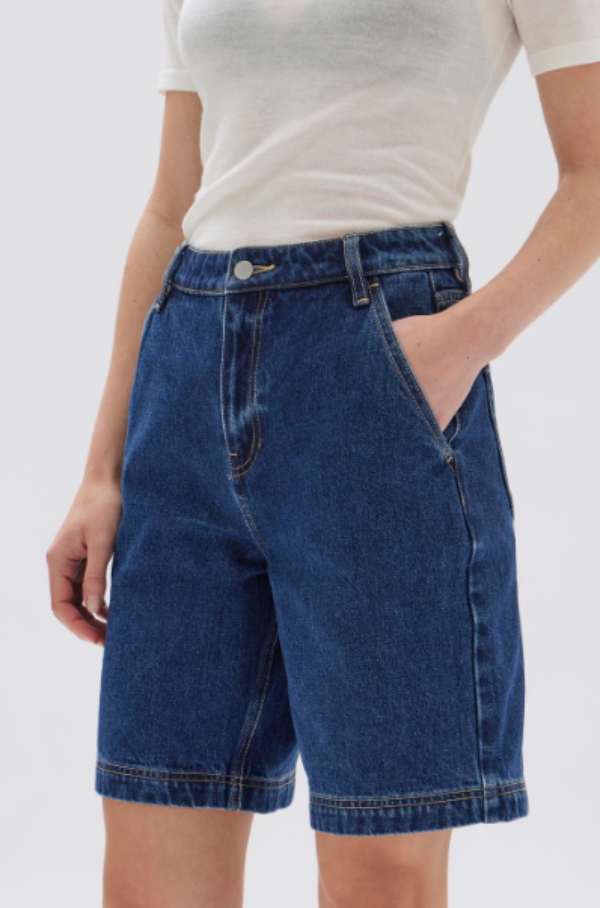 Assembly Label Longline Denim Short Heritage Blue