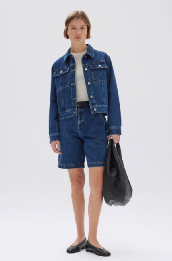 Assembly Label Longline Denim Short Heritage Blue