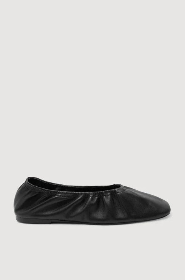Marion Leather Ballet Flat Black
