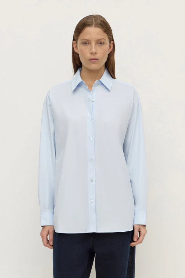 Micha Poplin L/S Shirt Powder Blue