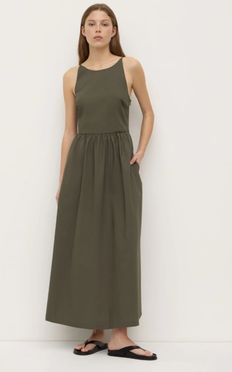 Posie Midi Dress Moss