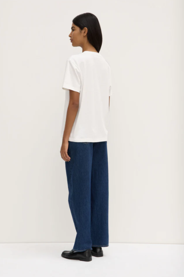 Womens Atelier Logo Tee Antique White