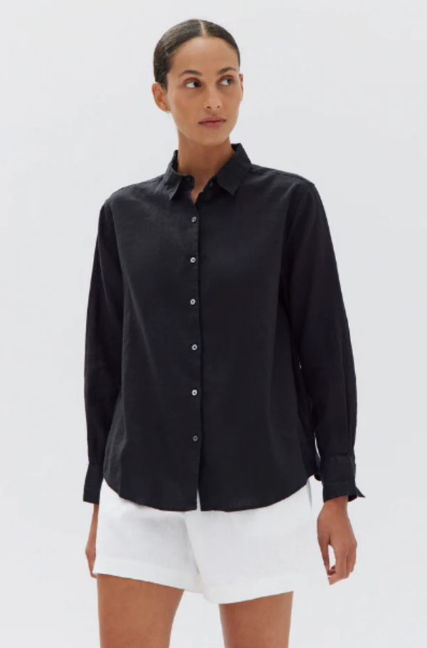 Assembly Label Xander Long Sleeve Shirt Black