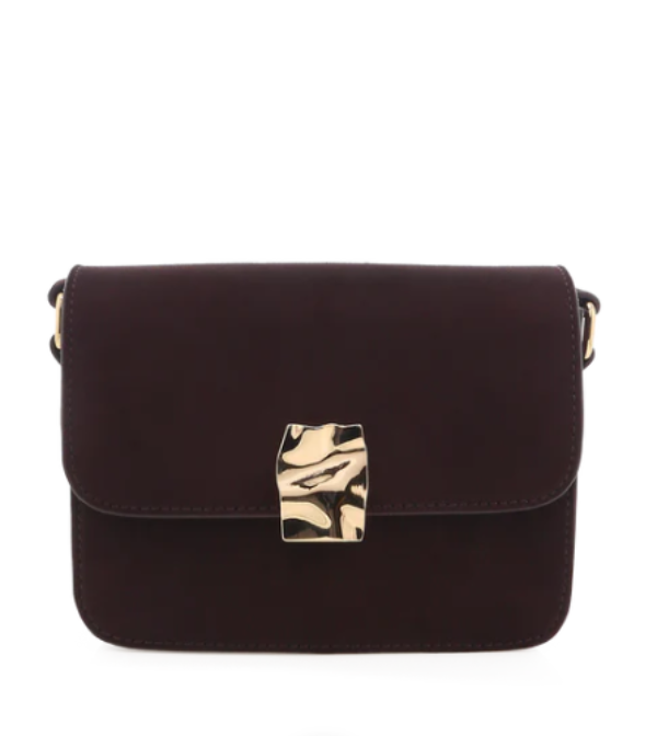 Chelsea Cross Body Bag Chocolate Suede
