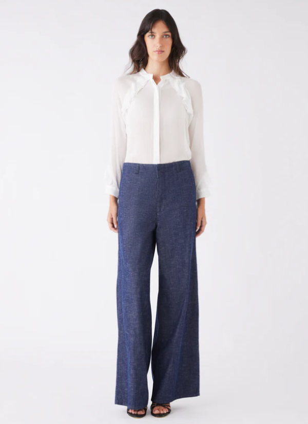 Bloom Ruffle Shirt Ivory