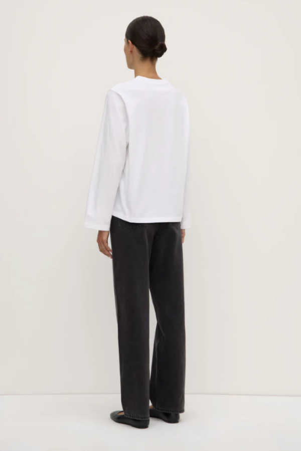 Dana Relaxed Long Sleeve Tee White