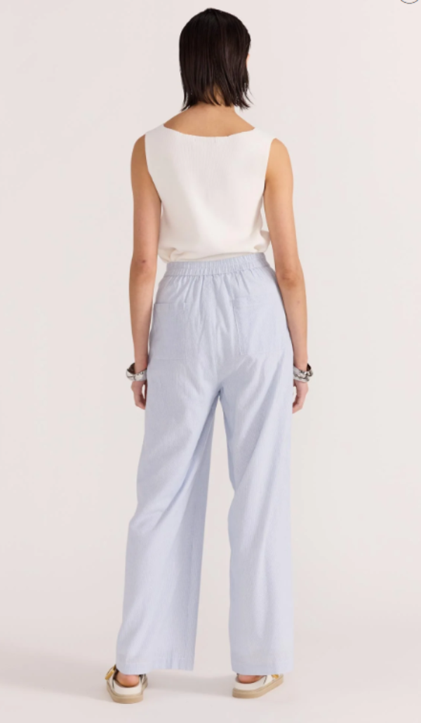 Danica Wide Leg Pants Blue/White