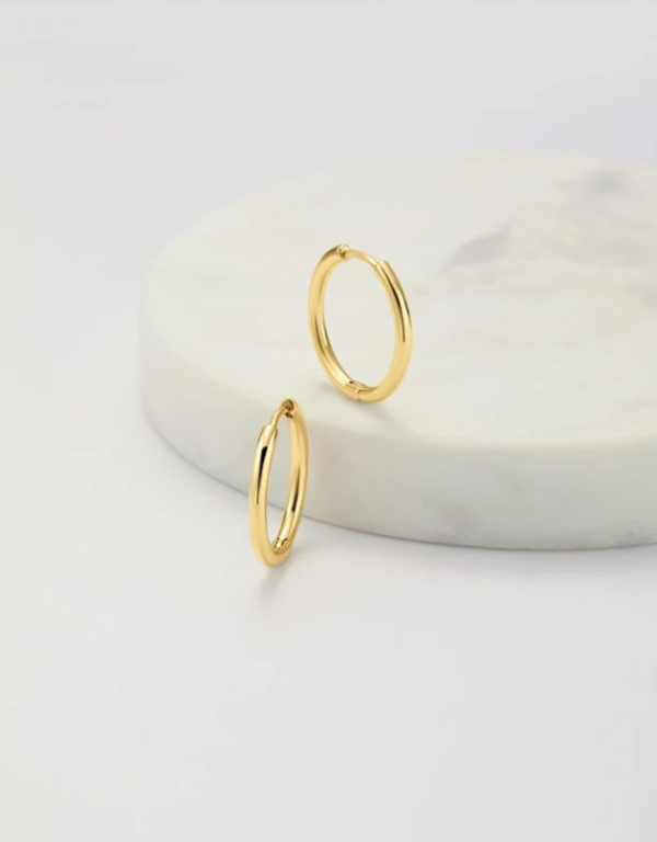 Delilah Medium Hoop Gold