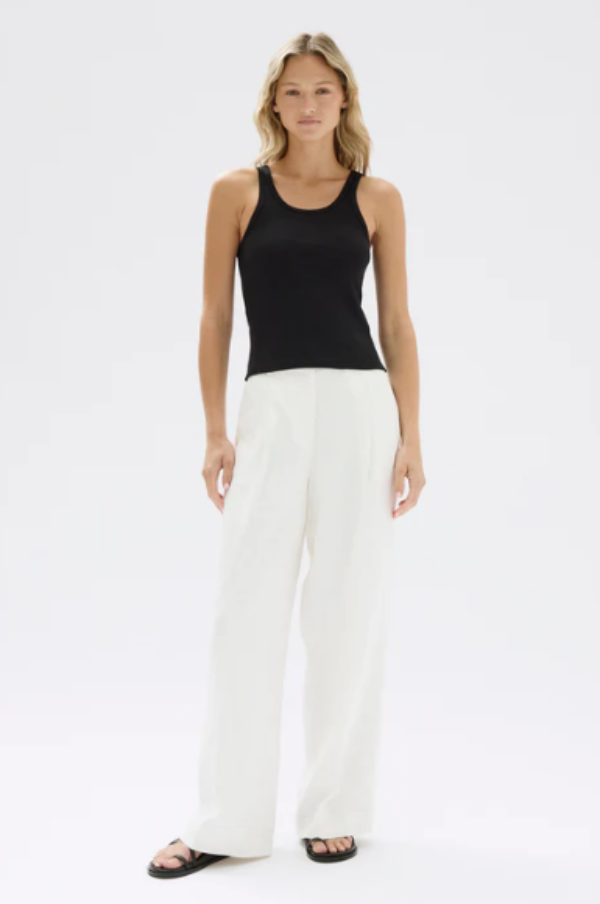 Drew Rib Tank Black