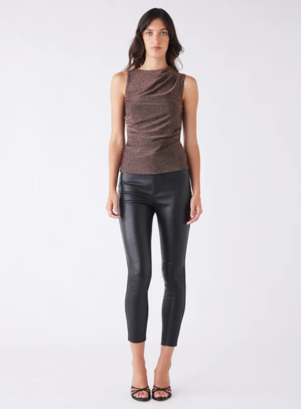 Eden Glitter Top Bronze