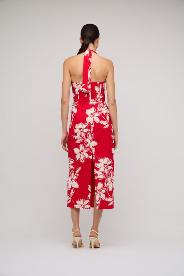 Elara Halter Midi Dress