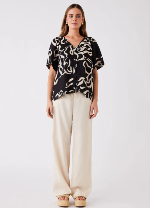 Sandy Wave Blouse Print
