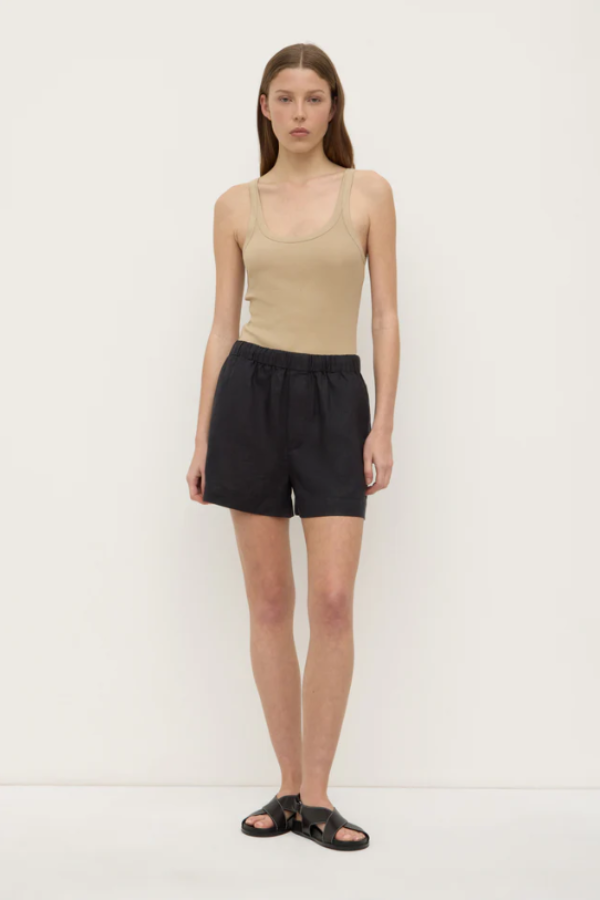 Everyday Linen Short Black