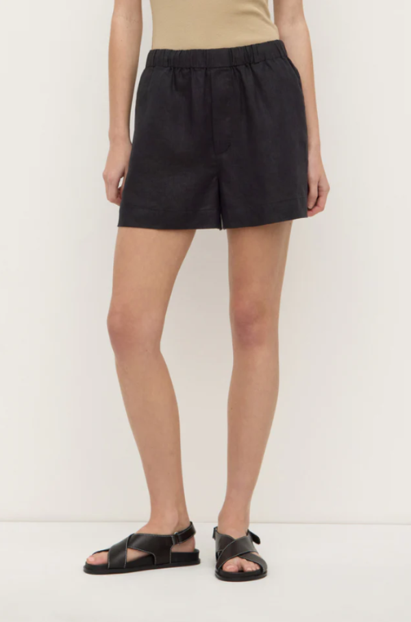 Everyday Linen Short Black