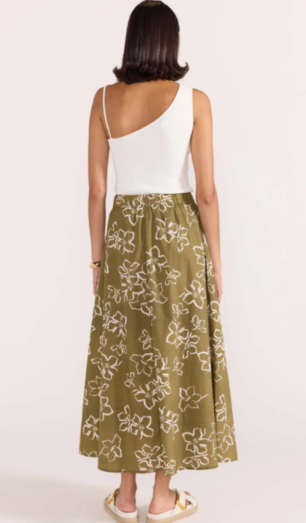 Ines Midi Skirt Floral