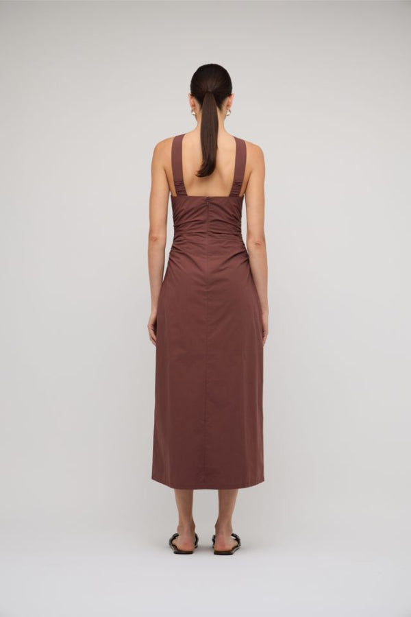 Ishtar Midi Dress Chocolate