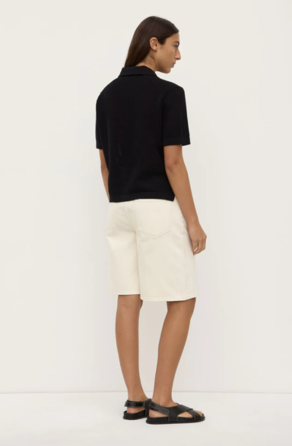 Kismet Knit Short Sleeve Shirt Black