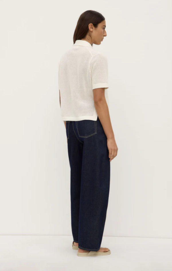 Kismet Knit Short Sleeve Shirt White