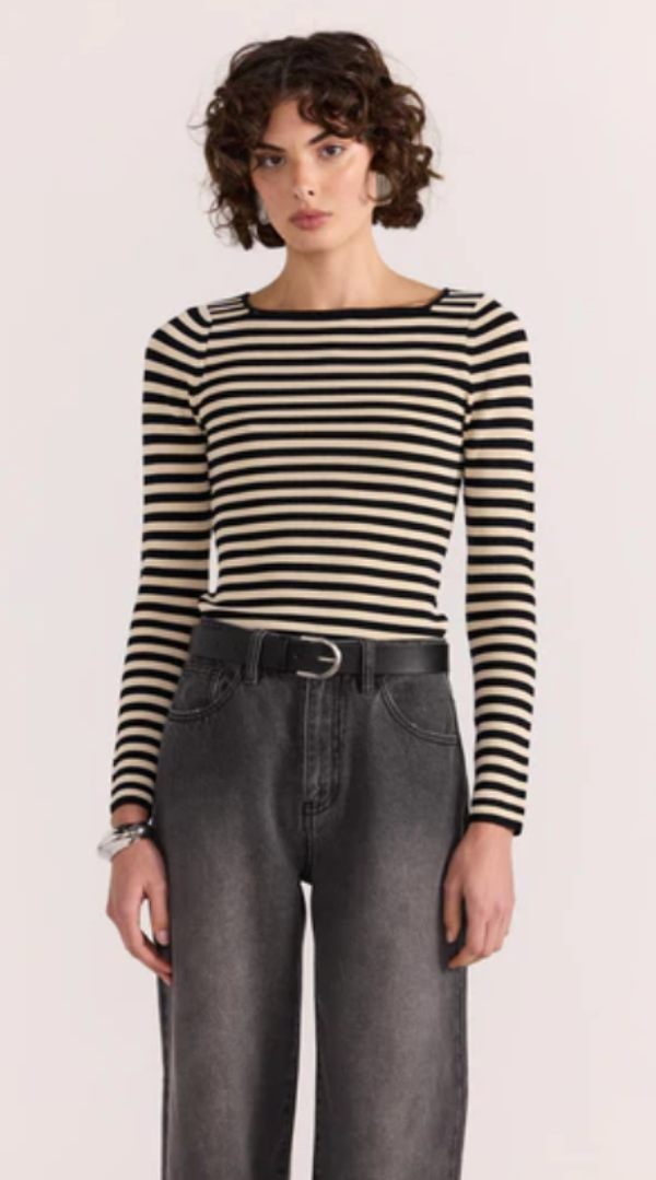 Lana Stripe Knit Top