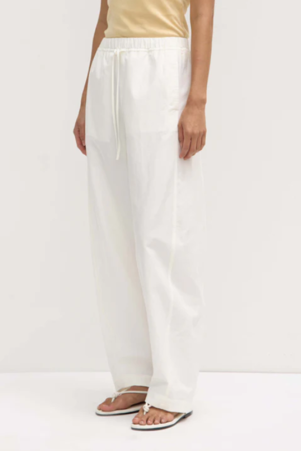 Loxley Cotton Blend Poplin Pant White