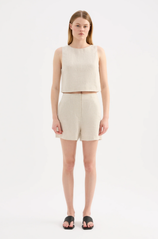 Marli Linen Top Natural