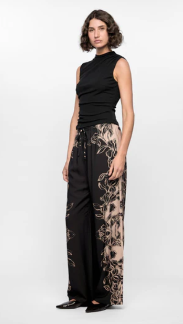 Mira Drawstring Pant Floral