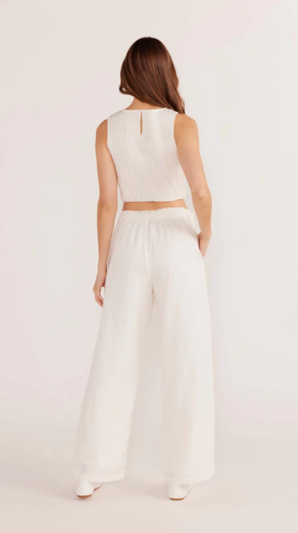 Nerida Straight Leg Pant Ivory