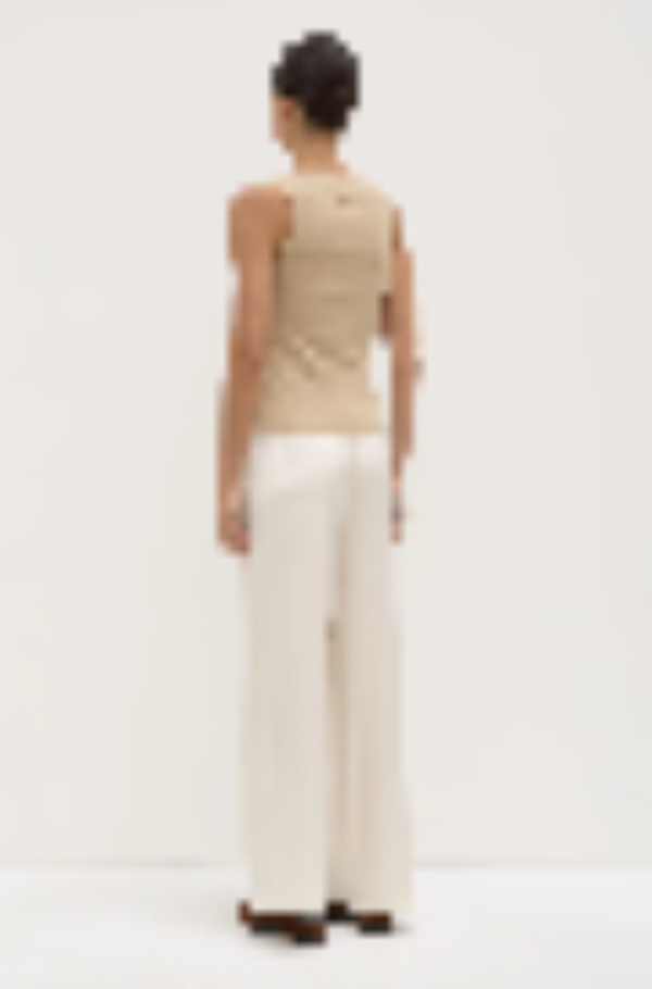 Nika Rib Tank Tan