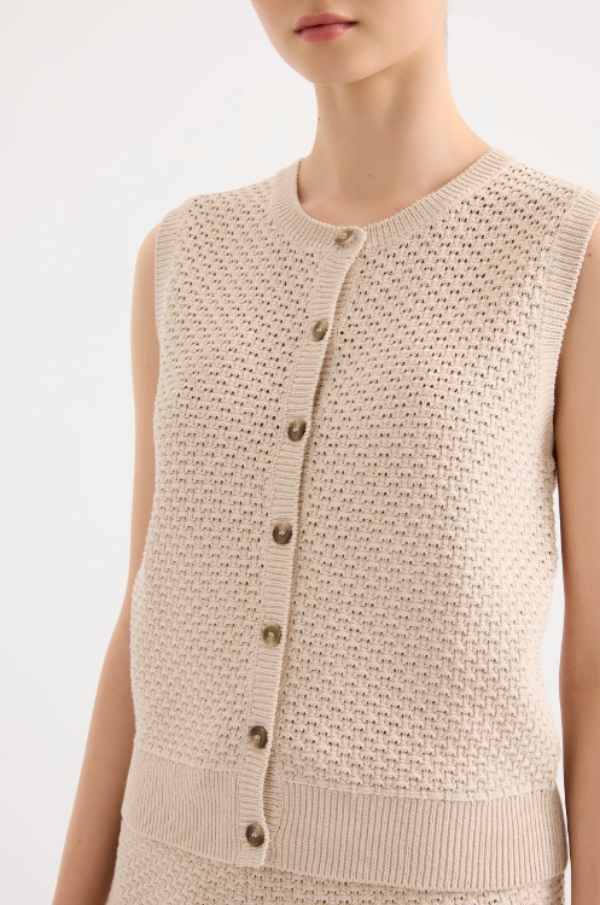 Frazer Knit Tank Buff