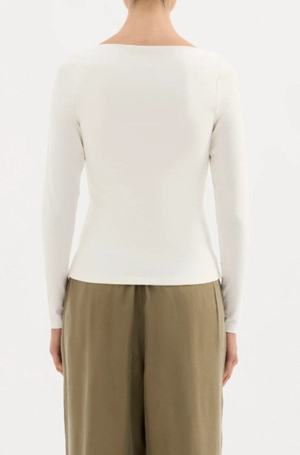 Lilah LS Top White