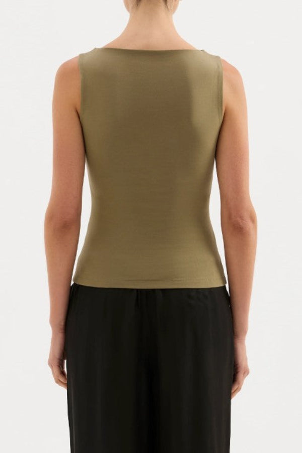 Lois Organic Tank Sage