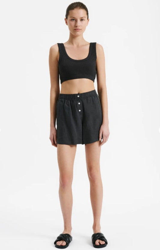 Lounge Linen Short Coal