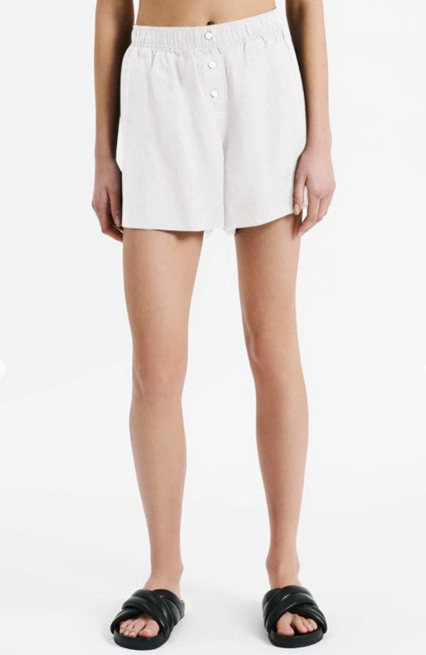 Lounge Linen Short White