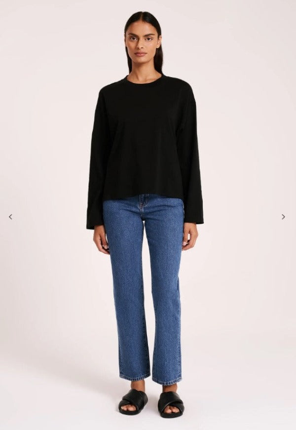 Nude Lucy Organic LS Tee Black