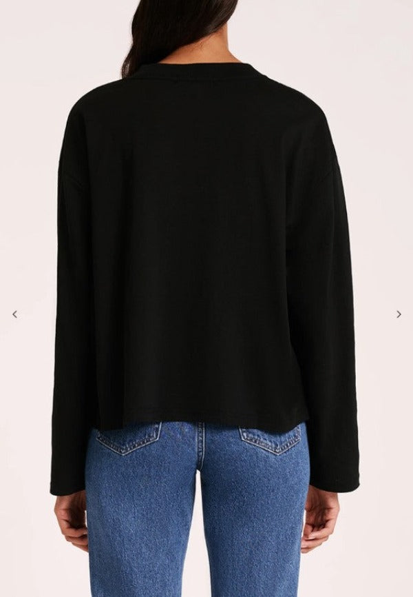 Nude Lucy Organic LS Tee Black