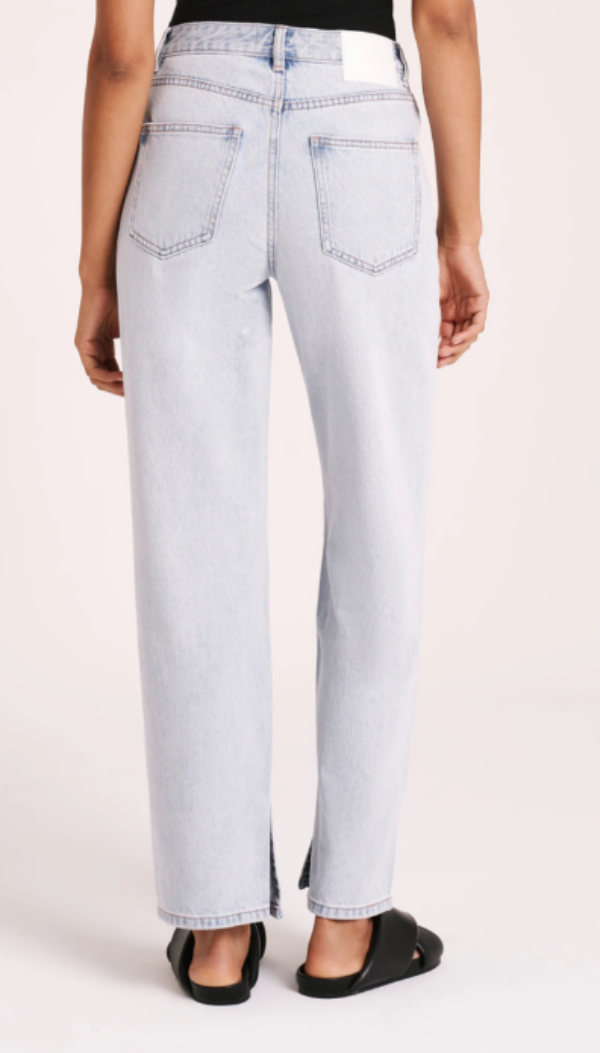Organic Split Hem Jean Clear Blue