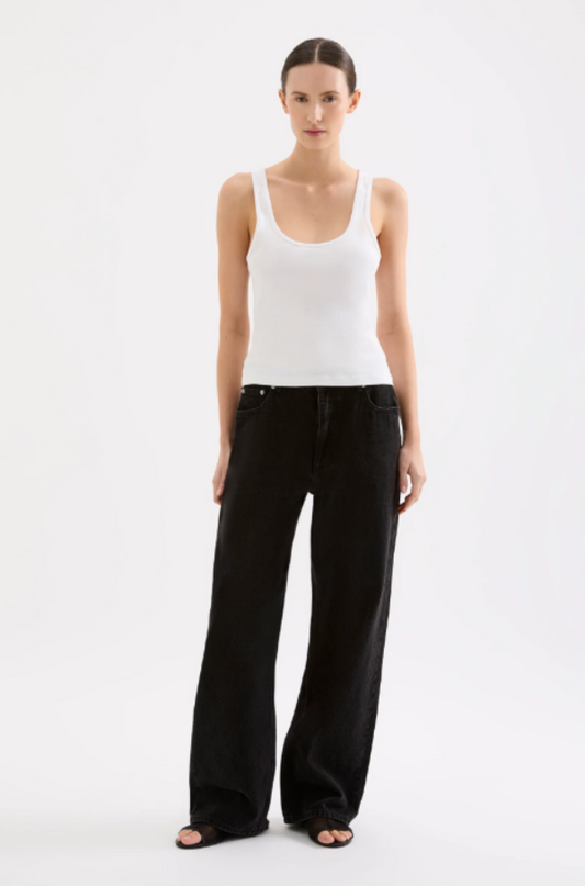 Organic 90s Singlet White