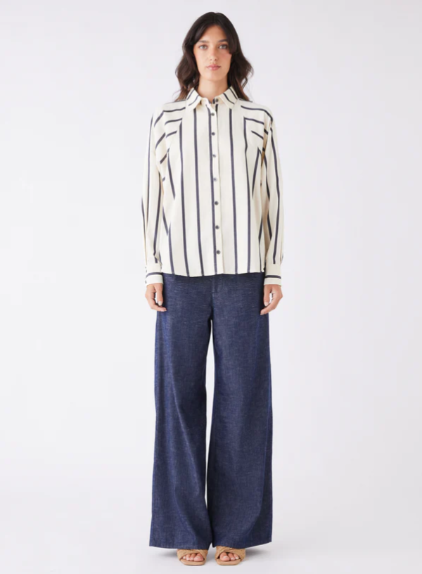 Origin Stripe Shirt Indigo Stripe