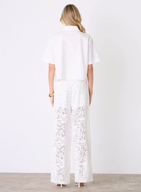 Parasol Pant White Lace
