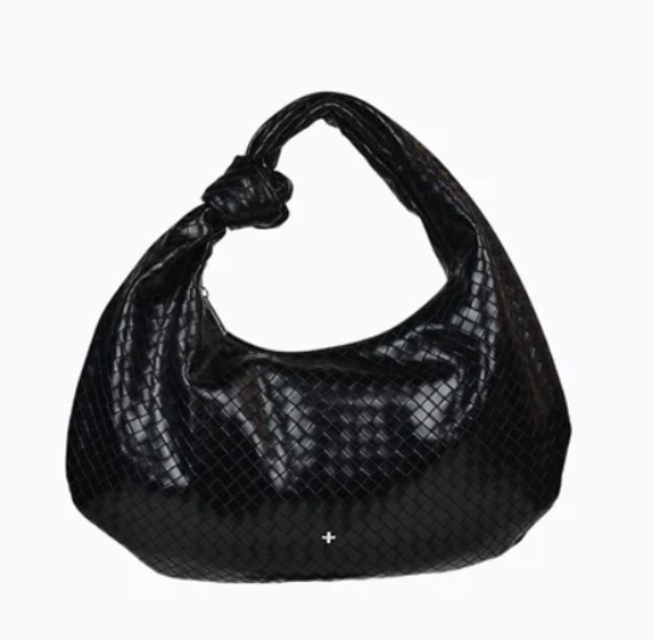 Evity Weave Shoulder Bag Black